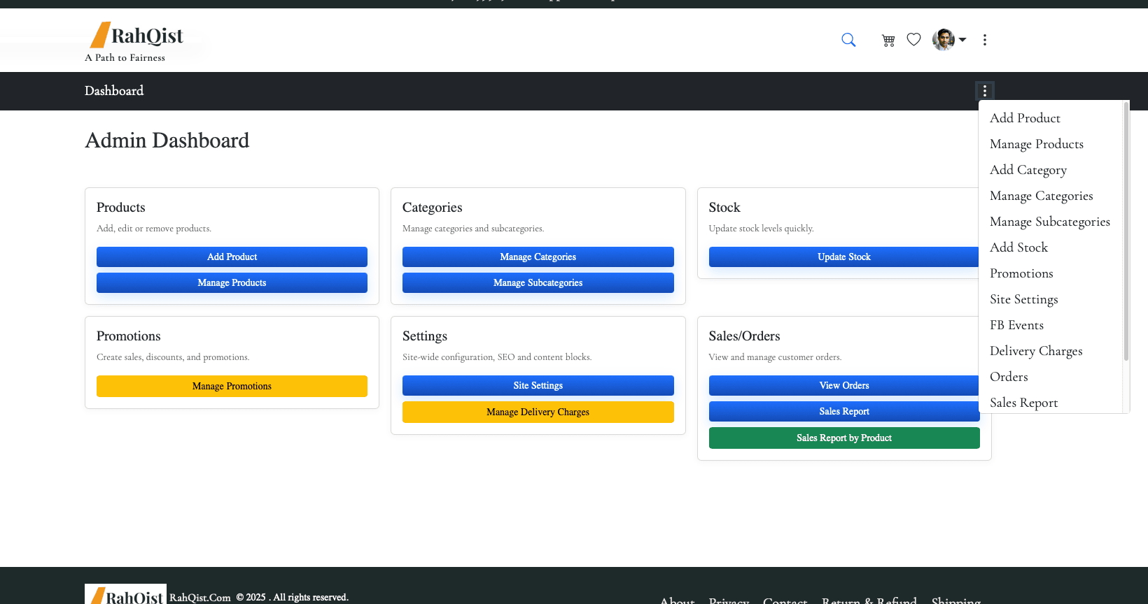 Admin Dashboard